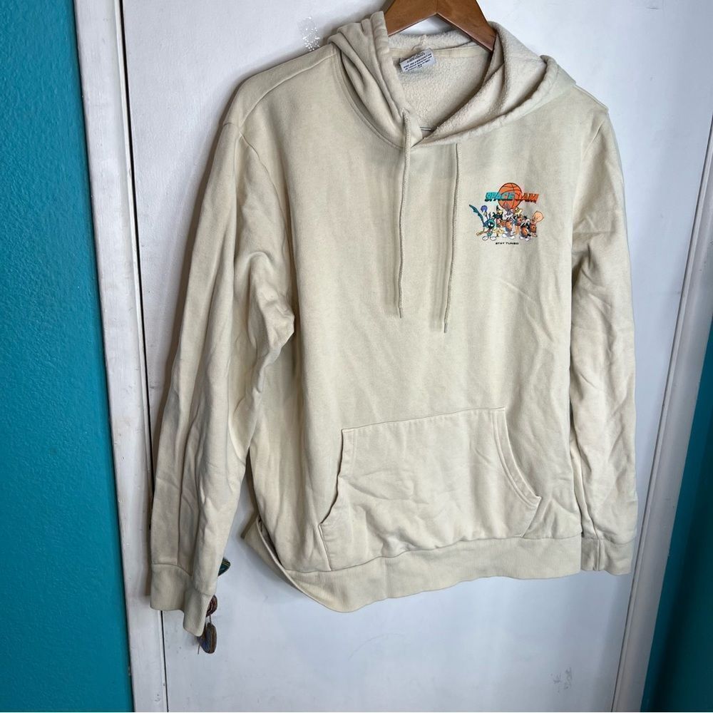 Space jam vintage modern graphic hoodie kangaroo pocket